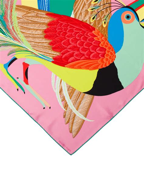 hermes toucans de paradis scarf|Toucans de Paradis scarf 140 .